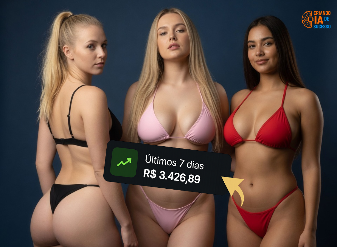 Modelo adulta criada com Inteligência Artificial